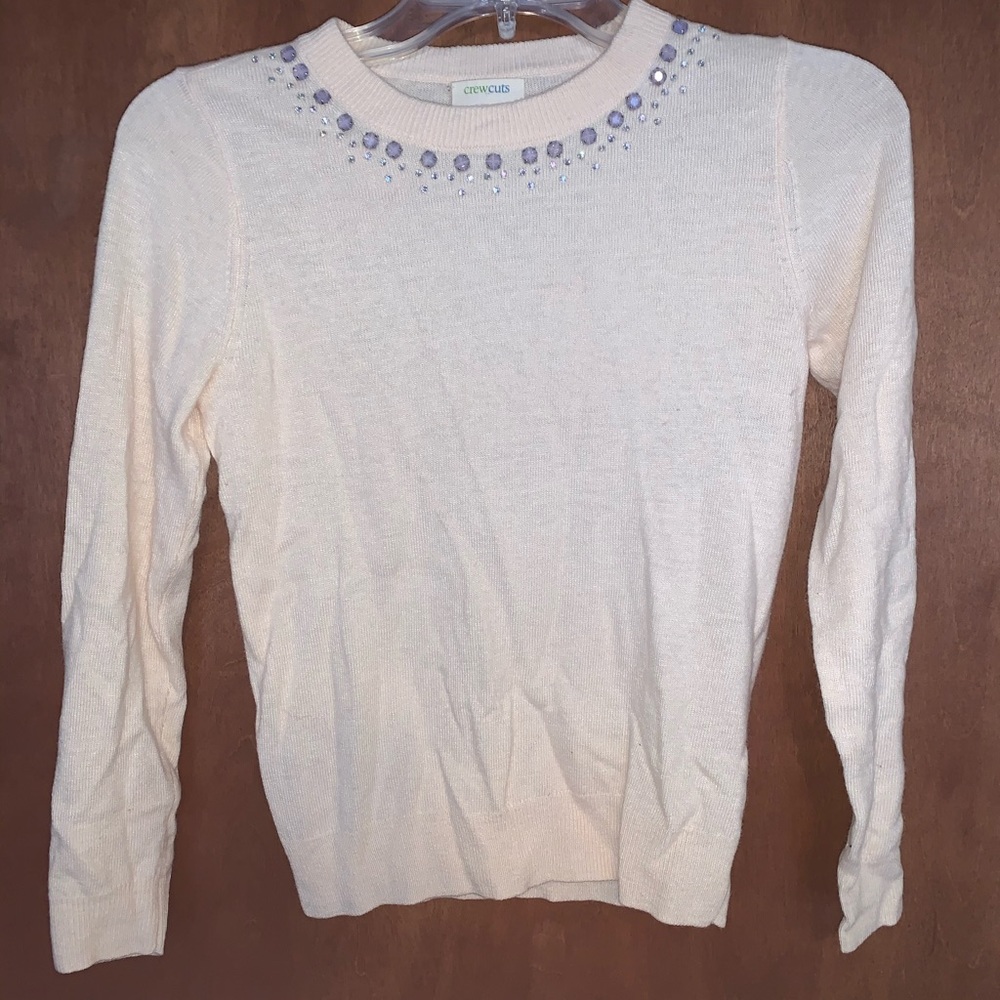 J Crew Crew Cuts light pink Girls Sweater
